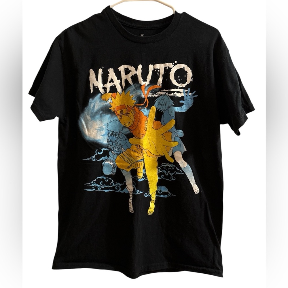Shonen jump Naruto Shippuden Vintage 2002 graphic print black T-shirt Men Medium